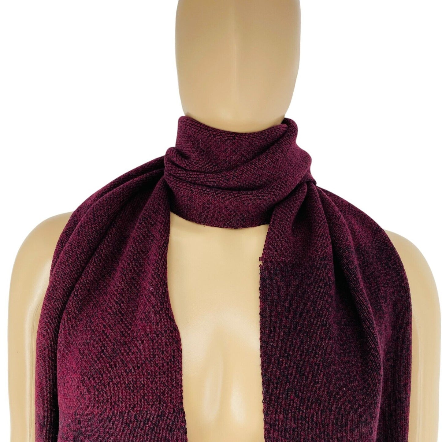 CAMEL ACTIVE Mens Dark Red Cotton Knit Scarf Shawl One Size