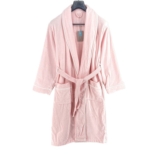 GANT Light Pink Icon G Belted 100% Cotton Robe Size Unisex L