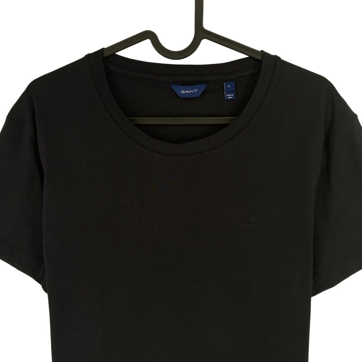 GANT Women Black Original Crew Neck SS T Shirt Size L