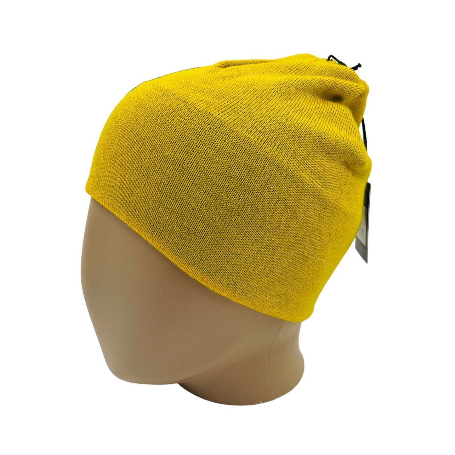 Peak Performance Yellow Merino Wool Blend Knit Beanie Hat Size S M