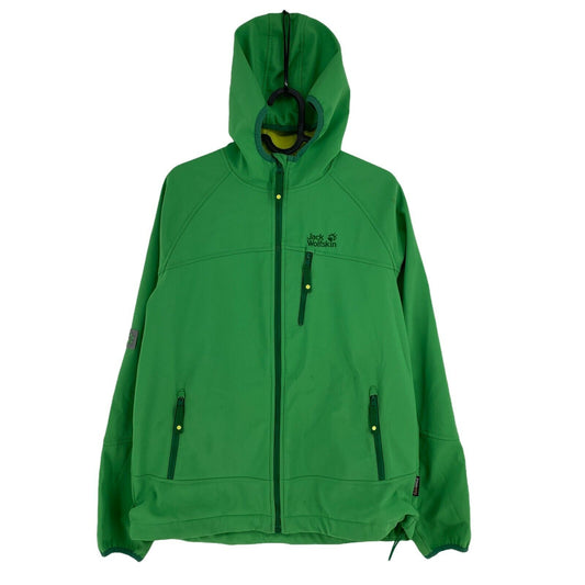 Jack Wolfskin Flexshield Softshell Veste à capuche verte Taille 176 cm 16 ans