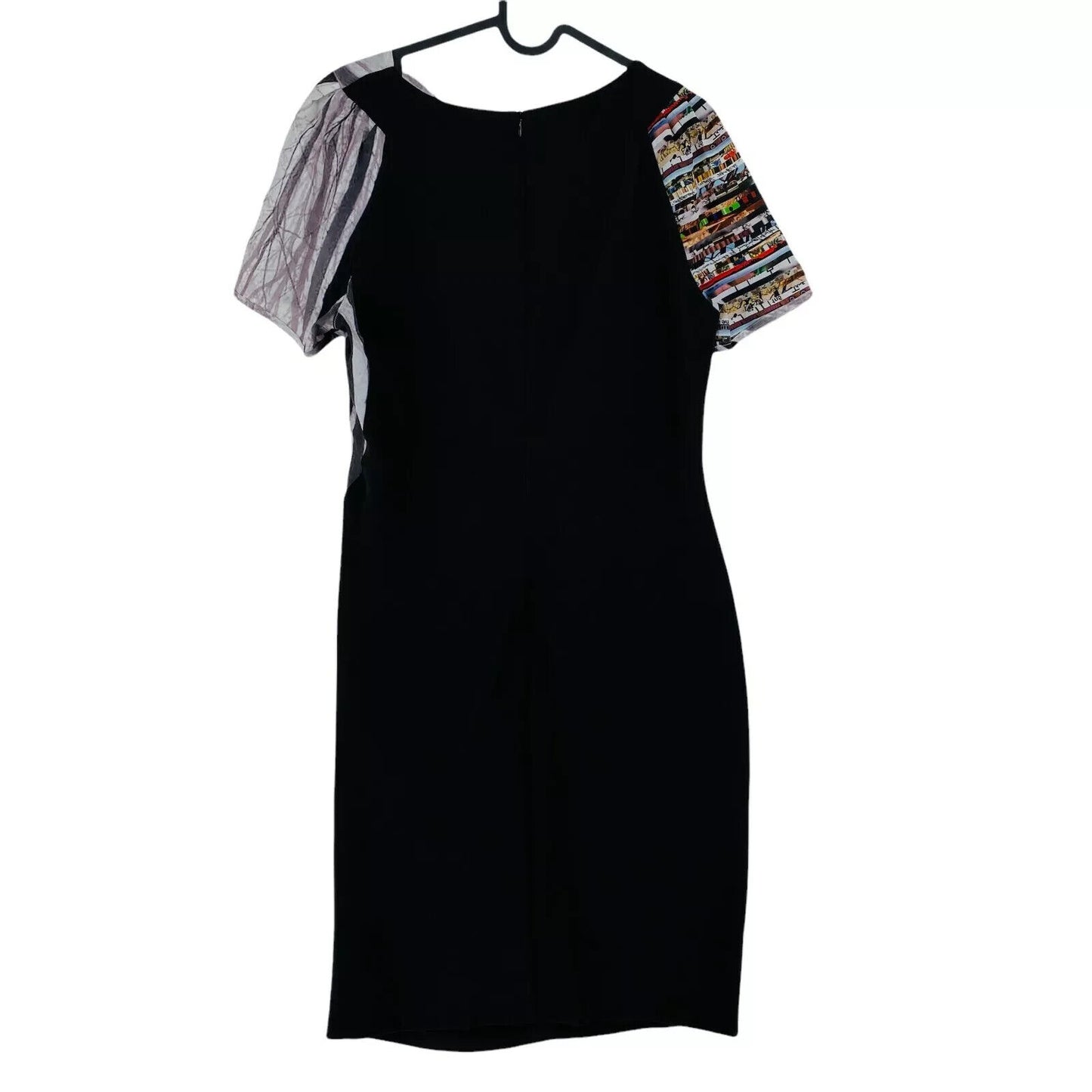 PIANURASTUDIO Black Crew Neck Dress Size IT 44 EU 40 UK US 10