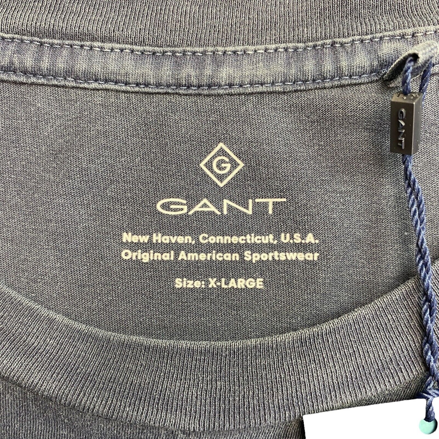 GANT Dark Blue Sun Faded Crew Neck T-Shirt Size XL