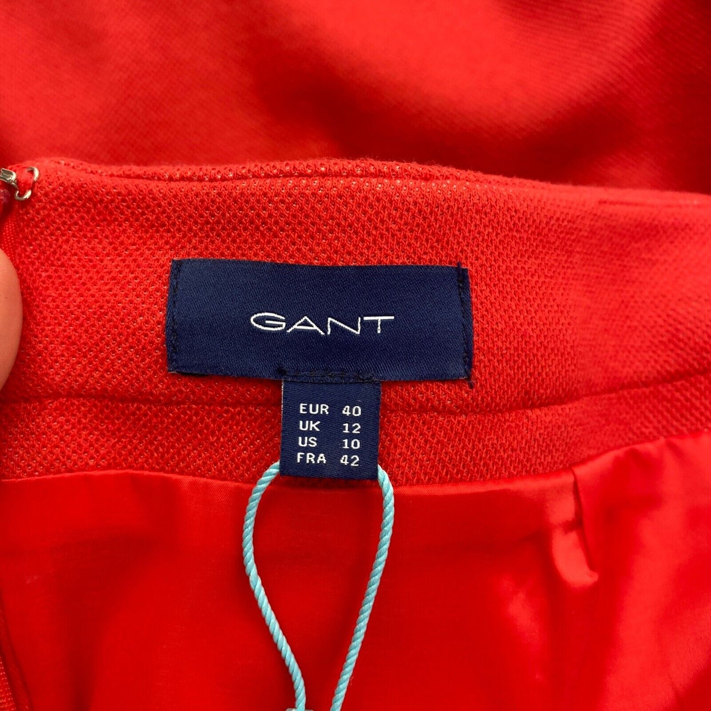 GANT Women Red Tech Prep Jersey Pique Skirt Size EU 40 UK 12 US 10