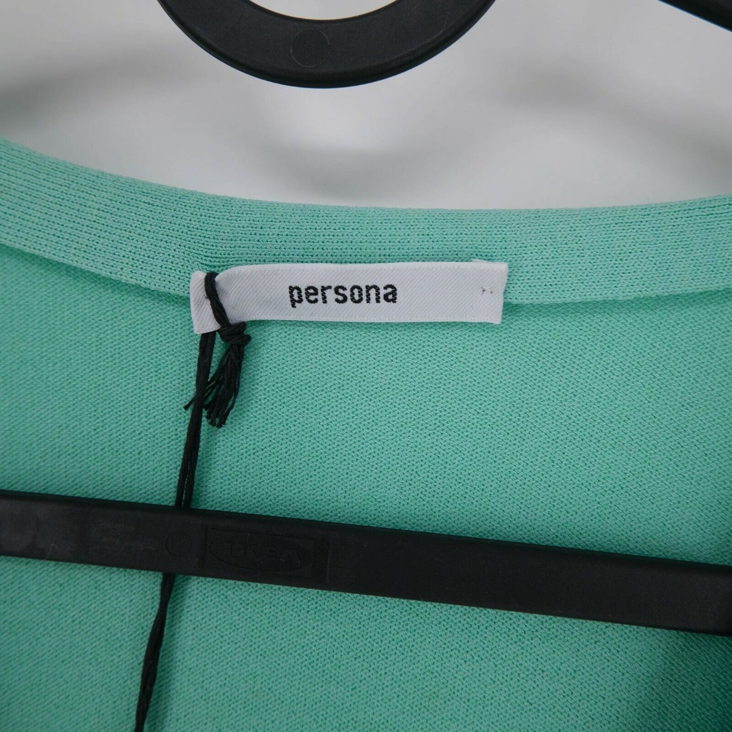 PERSONA Light Green V Neck Cardigan Sweater Jumper Size S