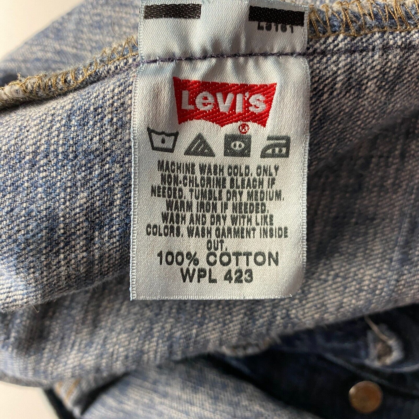 Vintage Levi's 501 Blue Original Regular Straight Fit Jeans W38 L30