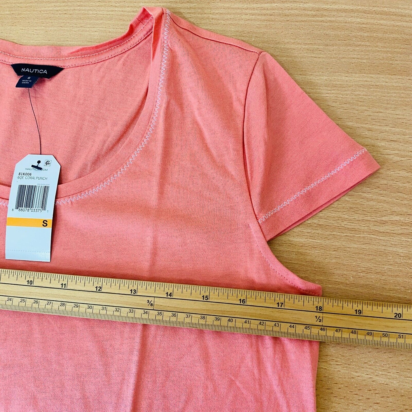 NAUTICA Pink Sleeveless Round Neck T Shirt Top Size S