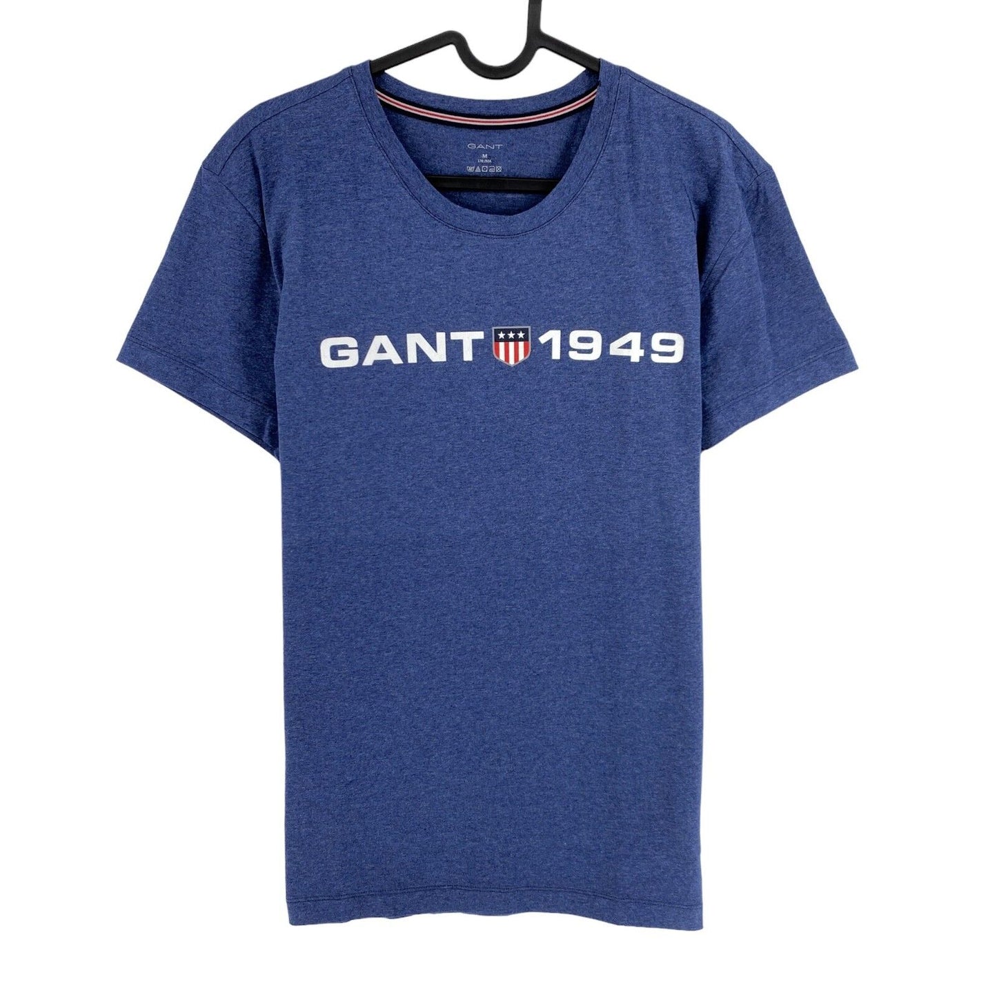 GANT Blue Retro Shield Crew Neck T Shirt Size M