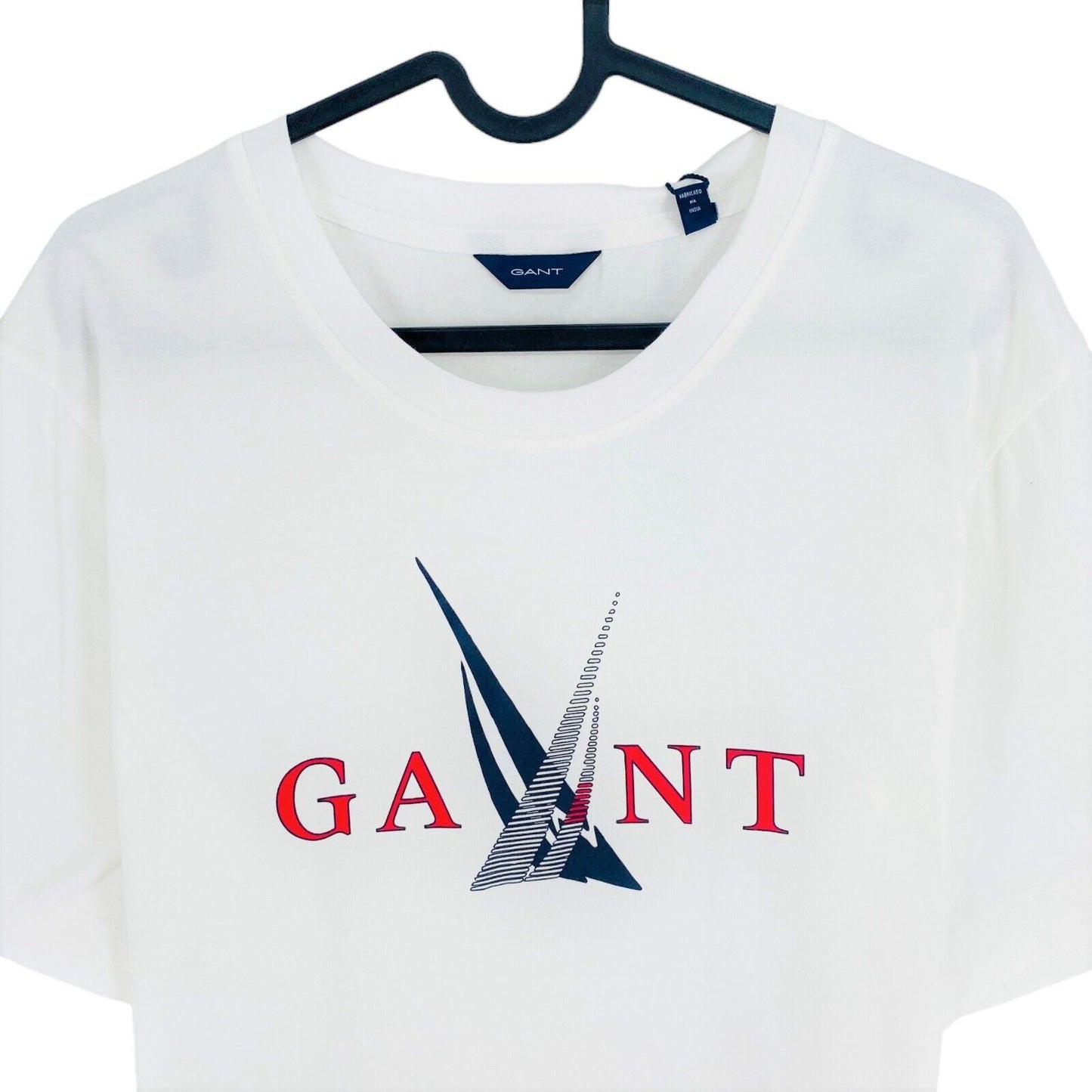 GANT White Sail Crew Neck T Shirt Size XS