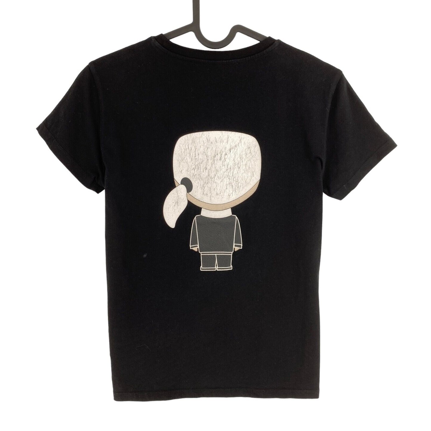 Karl Lagerfeld Black Ikonik Karl Crew Neck T Shirt Size XS