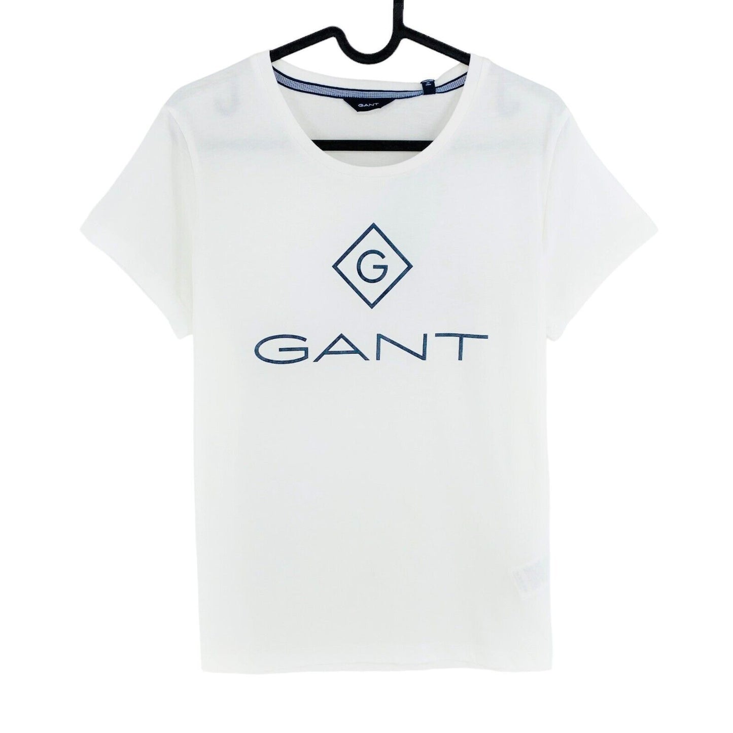 GANT White Lock Up Crew Neck SS T Shirt Size L