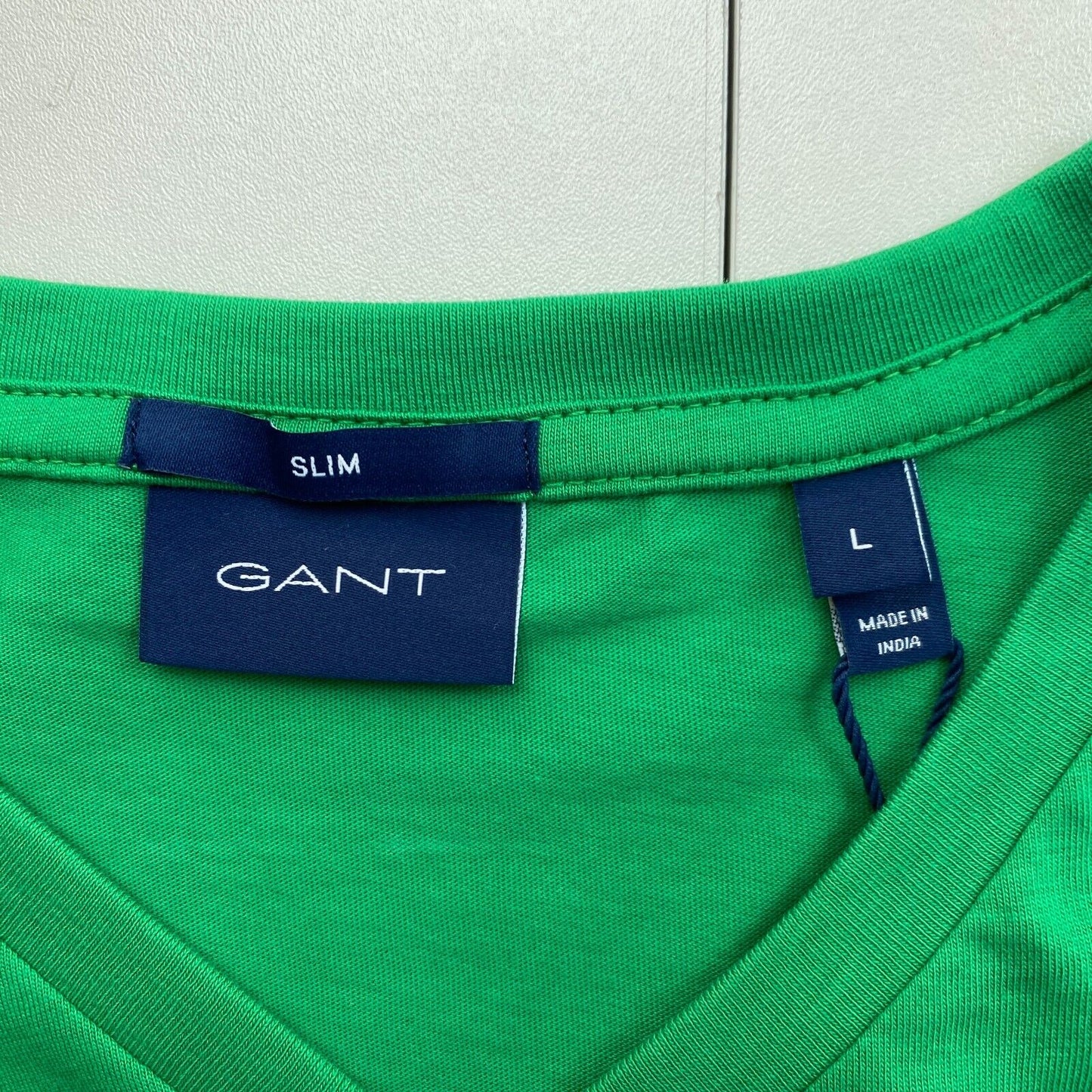 GANT Green Original Slim Fit Crew Neck T-Shirt Size L