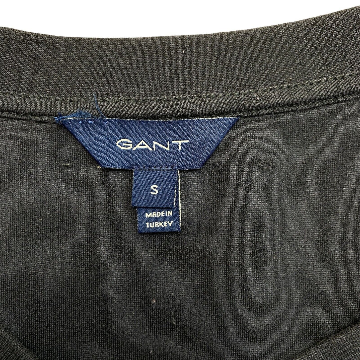 GANT – Jerseykleid in A-Linie mit Rundhalsausschnitt, Marineblau, Größe S