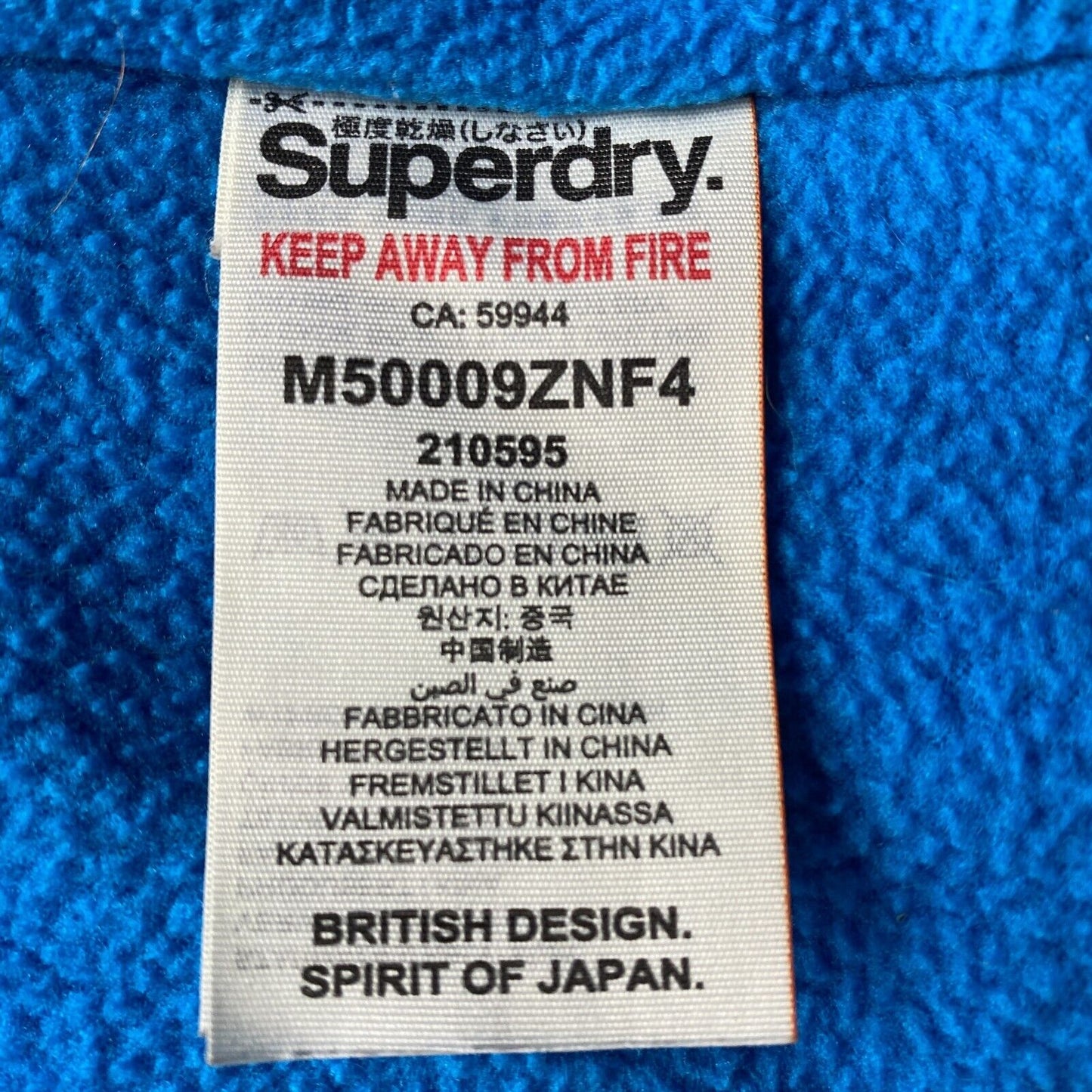 SUPERDRY Original The Windcheater Veste à capuche noire Taille S