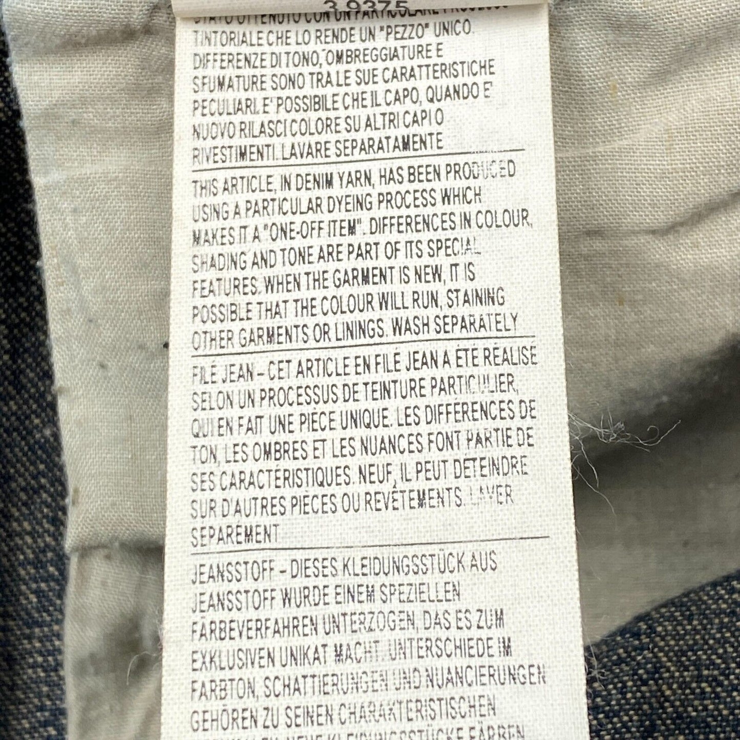 SISLEY Capri-Jeans, 100 % Baumwolle, reguläre Passform, Marineblau, Größe 38 W29