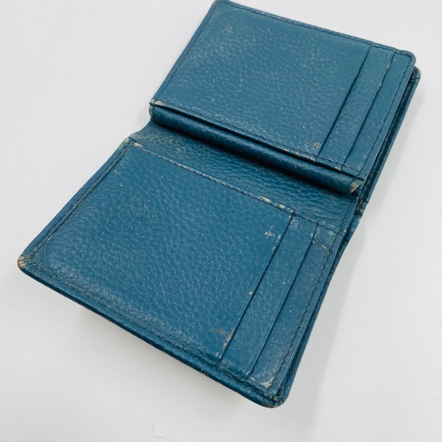 LA MARTINA Women Blue Leather Credit Card Holder Wallet