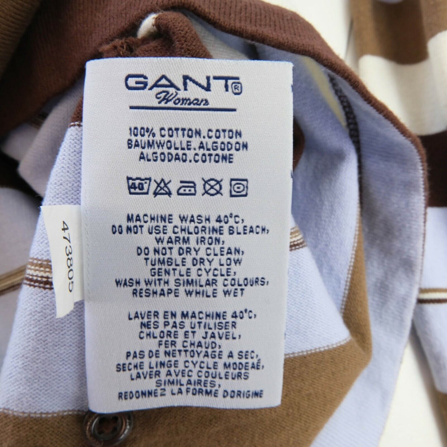 GANT Pullover mit Rollkragen, farbig, süß, gestreift, Größe S