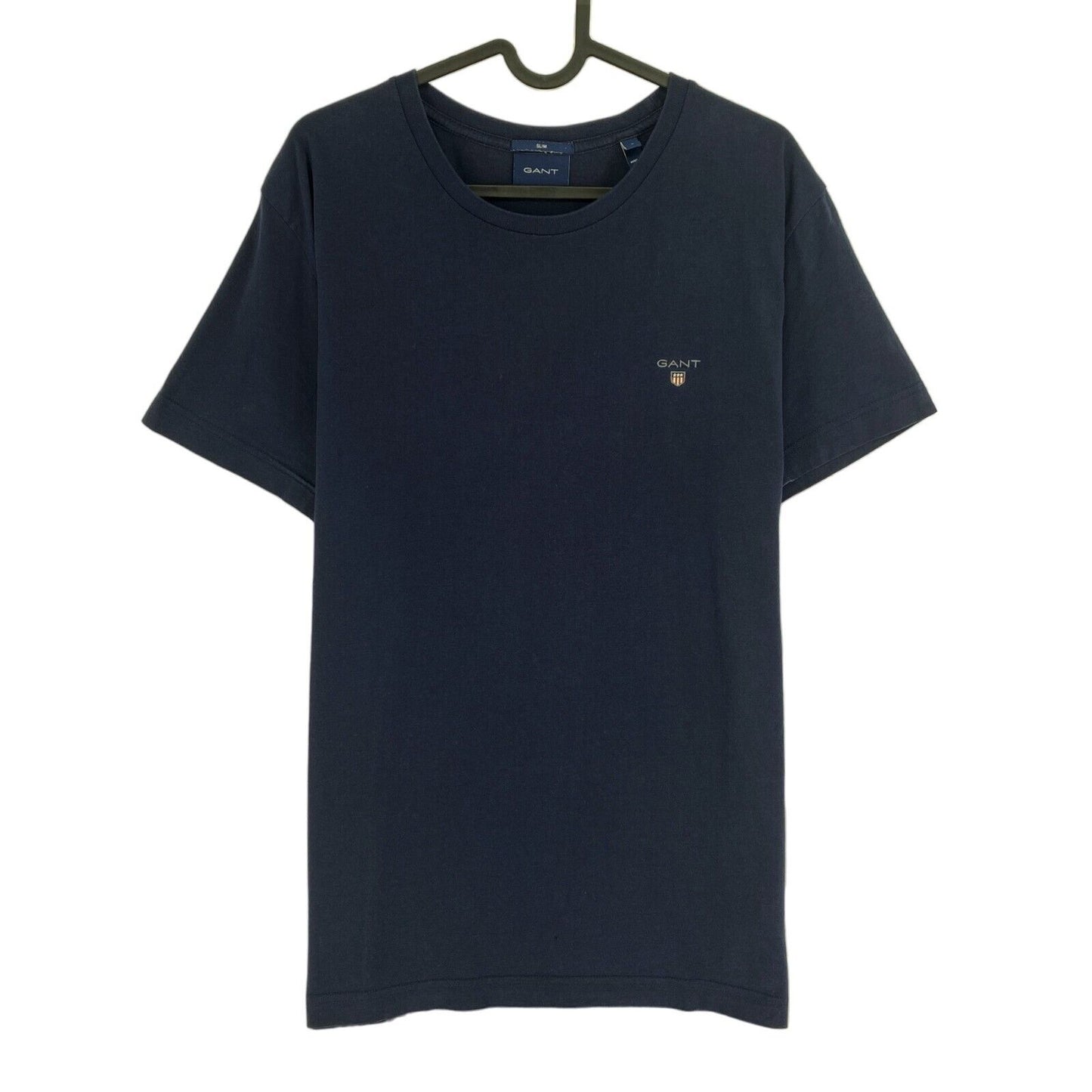 GANT Bleu Marine Original Slim Fit Crew Neck T-Shirt Taille S