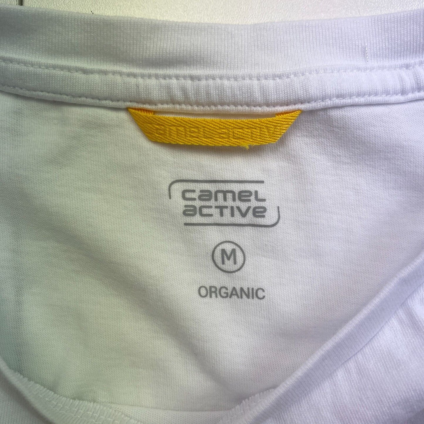 CAMEL ACTIVE Men White Crew Neck Short Sleeves T Shirt Size M