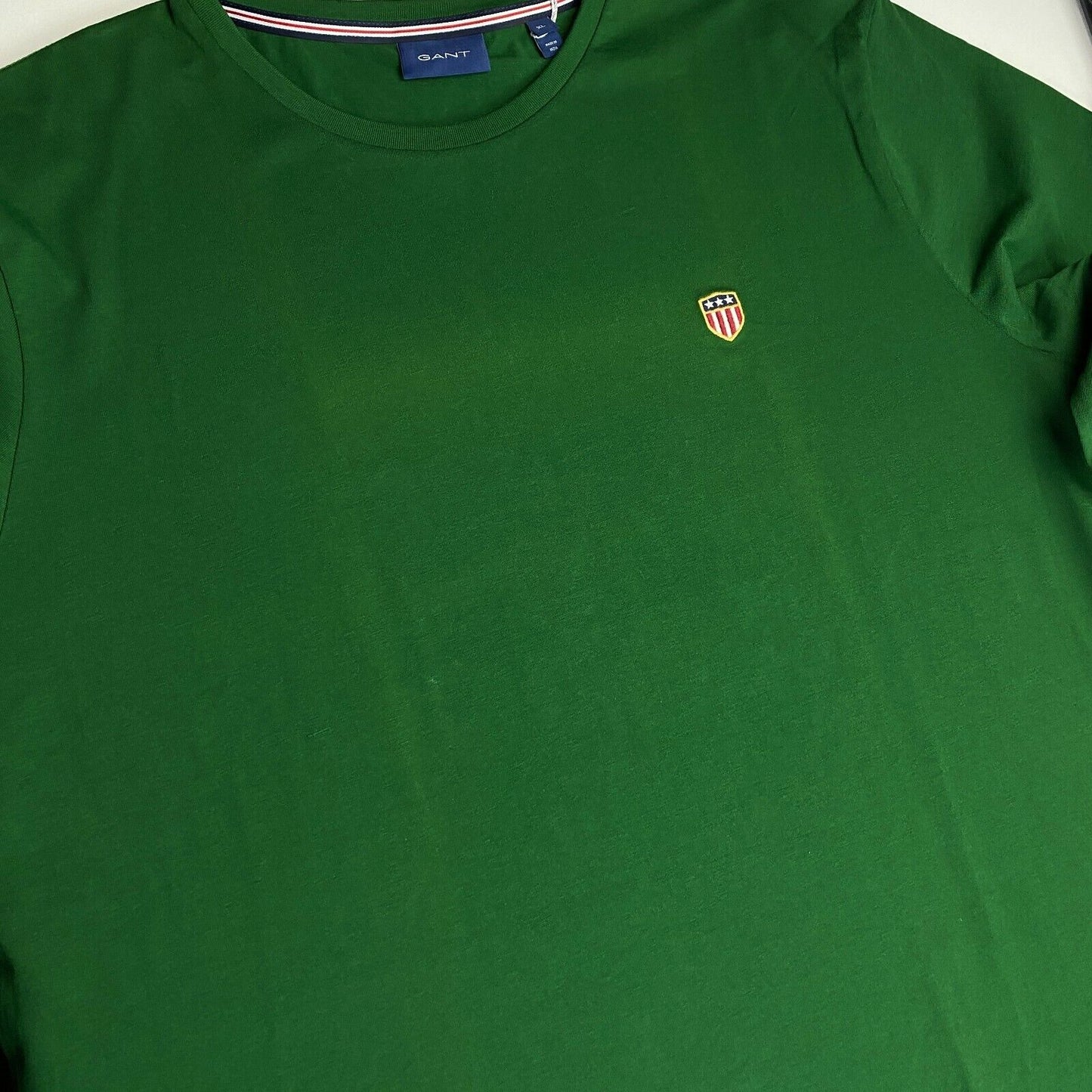 GANT Green Banner Shield Long Sleeves Crew Neck T Shirt Size XL