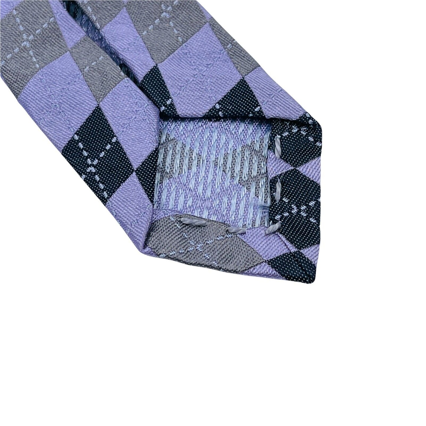 GANT Purple Check Print 100% Silk Hand Made Tie