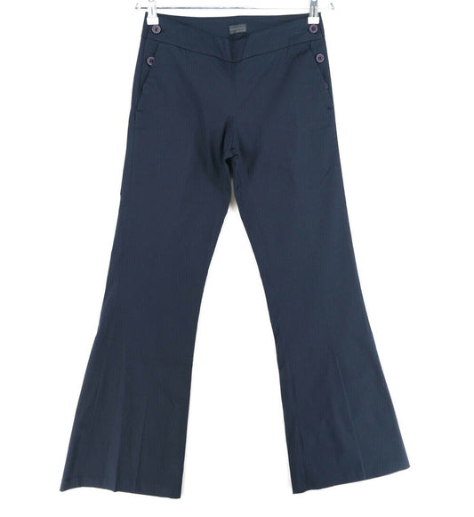 ROSSO DI SERA Dunkelblaue Hose mit normaler Schlaghose und Bootcut-Passform, Größe EUR 42