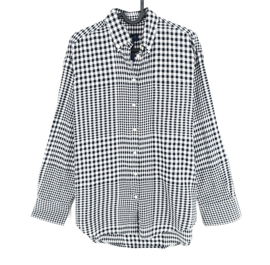 GANT Black Check Print Relaxes Shirt Size EU 34 UK 6 US 4