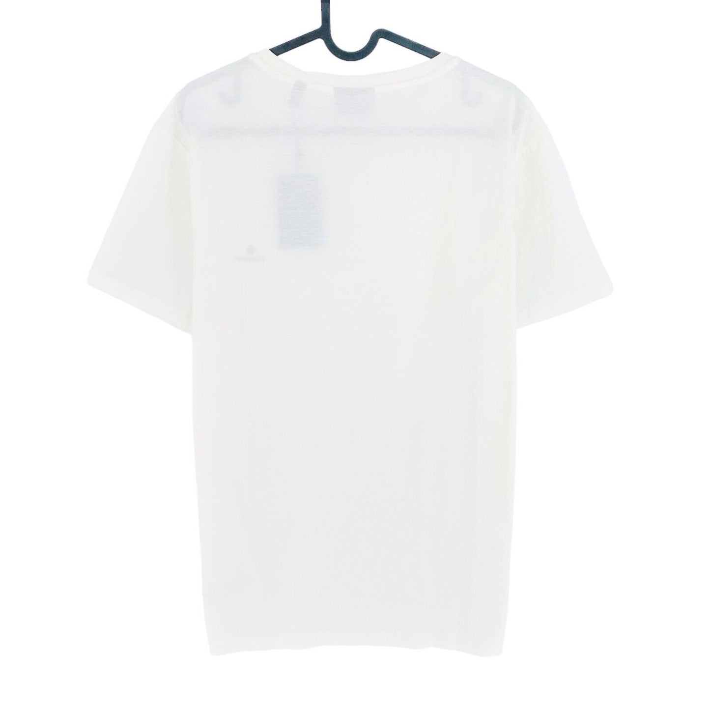 GANT T-shirt slim mercerisé à col rond blanc taille L