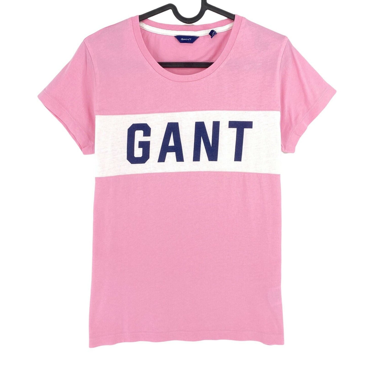 GANT Pink Crew Neck T Shirt Top Size M