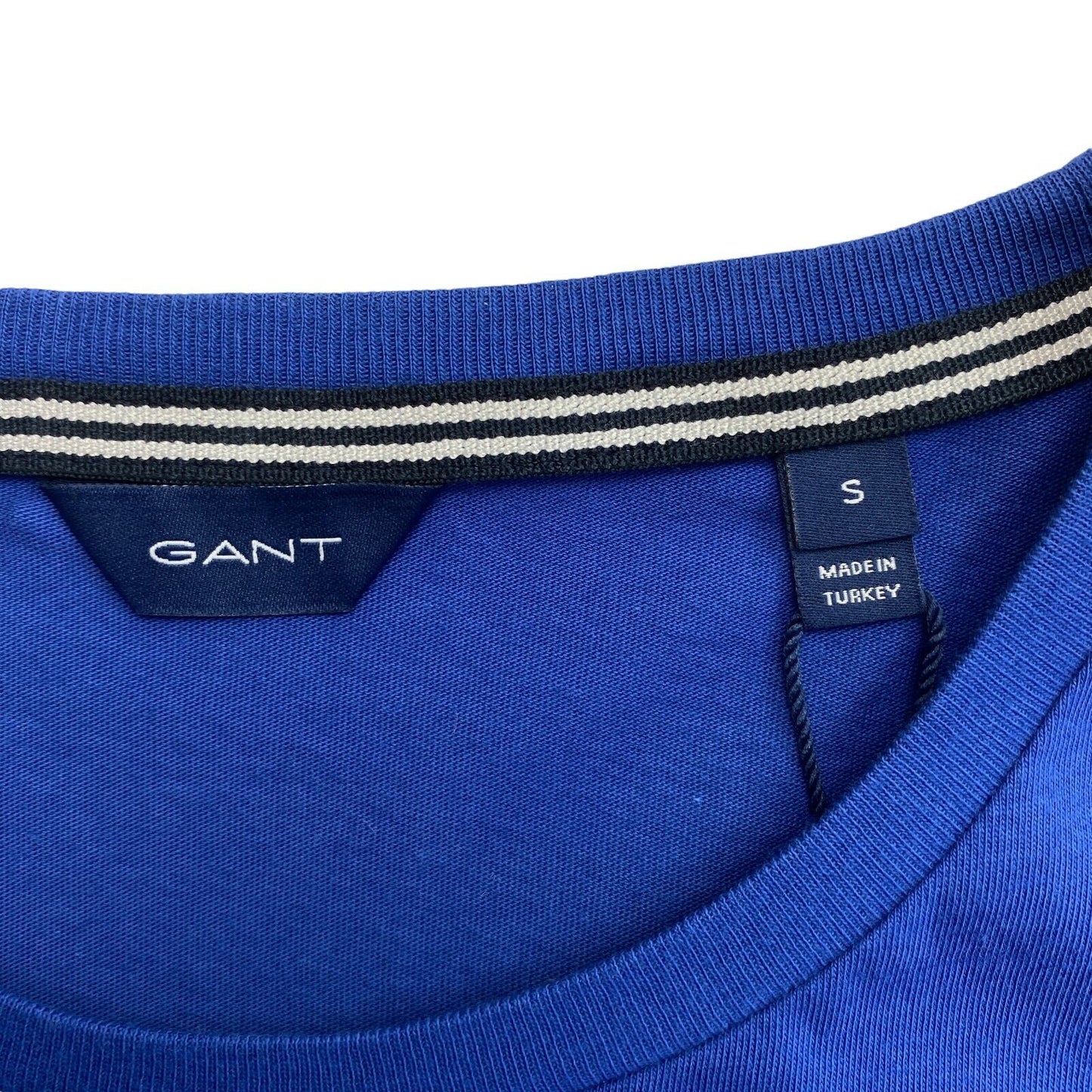 GANT Navy Blue Logo Crew Neck T Shirt Top Size S