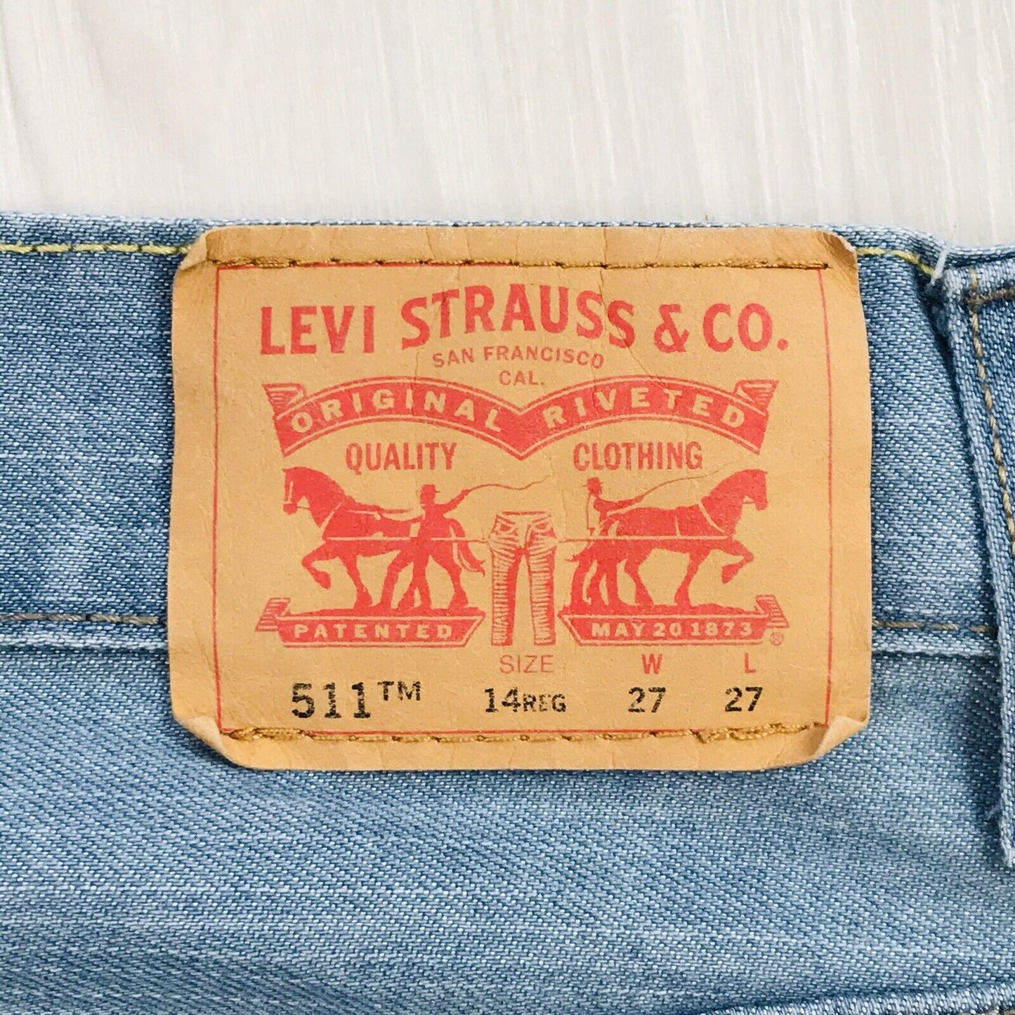 Levi's 511 Women’s Blue Slim Fit Jeans Size 14 Reg / W27 L27