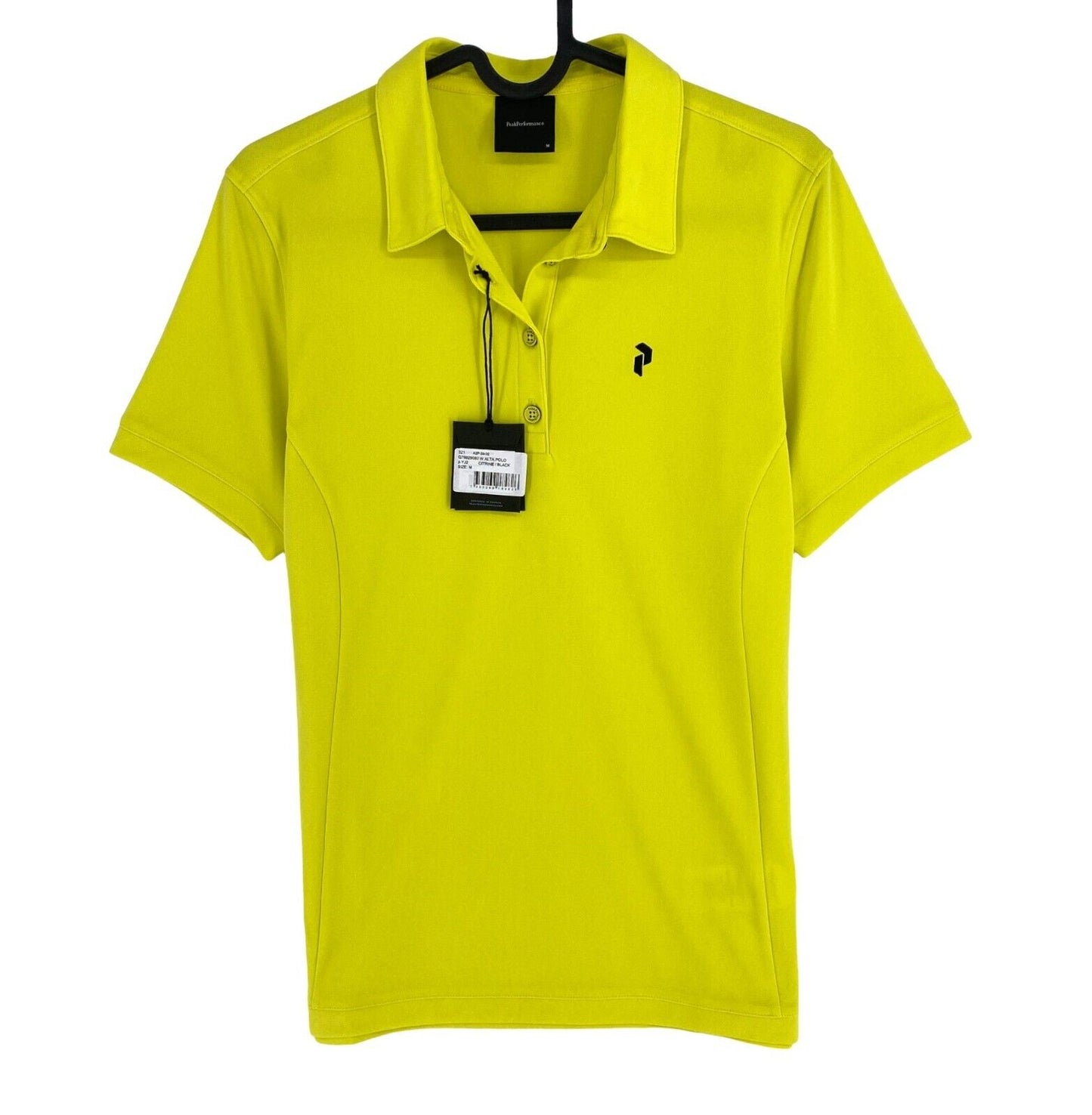 Peak Performance Women Yellow Alta SS Polo Shirt Size M