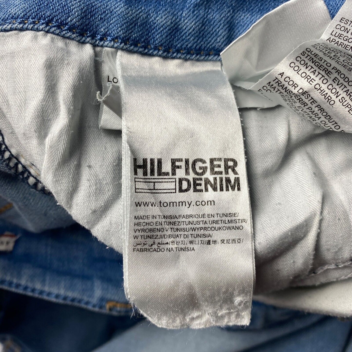 Hilfiger Denim femme bleu taille basse jean coupe skinny W31 L32