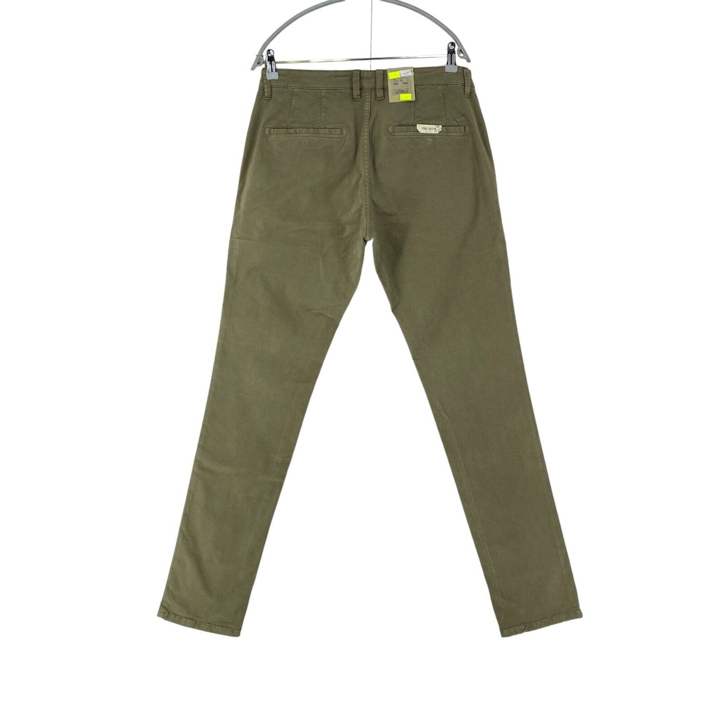 Camel Active MADISON Khaki Green Modern Slim Fit Chino Trousers W33 L36