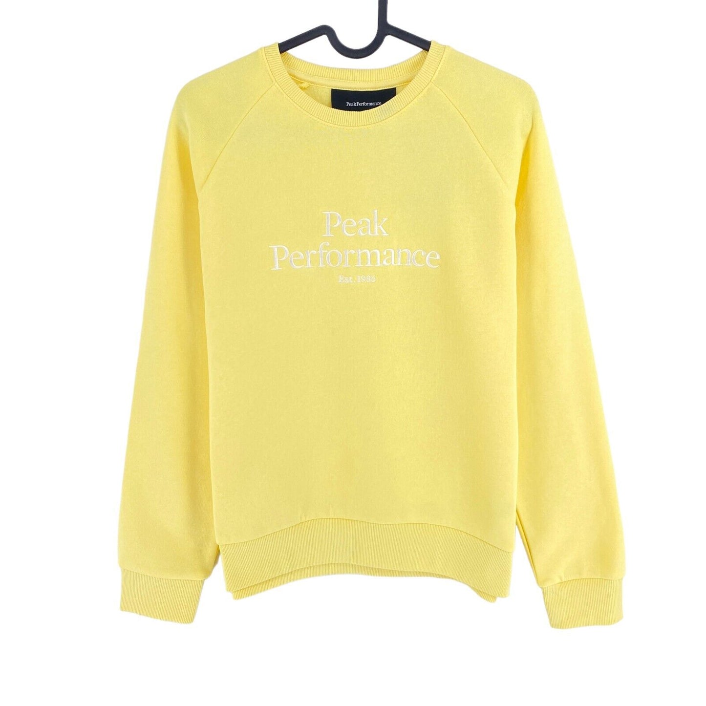 PEAK PERFORMANCE Yellow W Original Crew Neck Sweater Pullover Size S