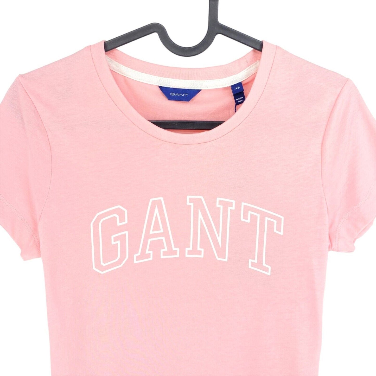 GANT Pink Arch Logo Crew Neck T-Shirt Size XS