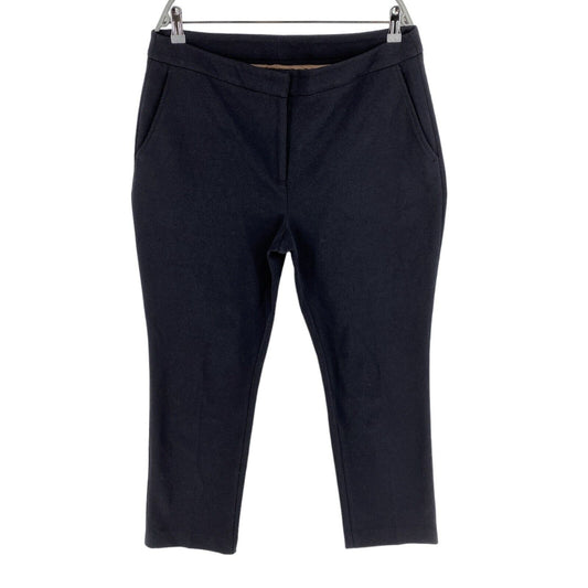 GANT Navy Blue Jersey Cigarette Pants Trousers Size EUR 44 UK 16 US 14