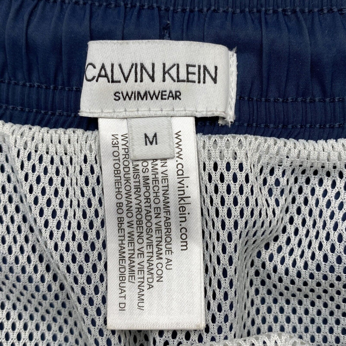 CALVIN KLEIN Navy Blue Swimwear Swimming Trunks Shorts Size M W29