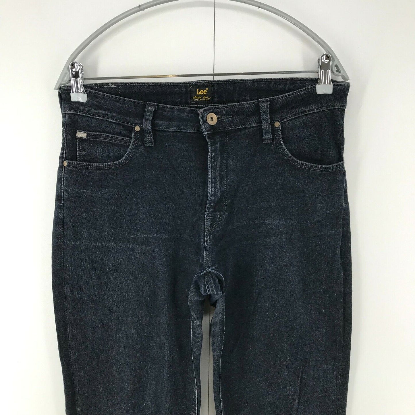 Lee MARION Damen Jeans in Dunkelblau, Regular Straight Fit, Größe W30 L33