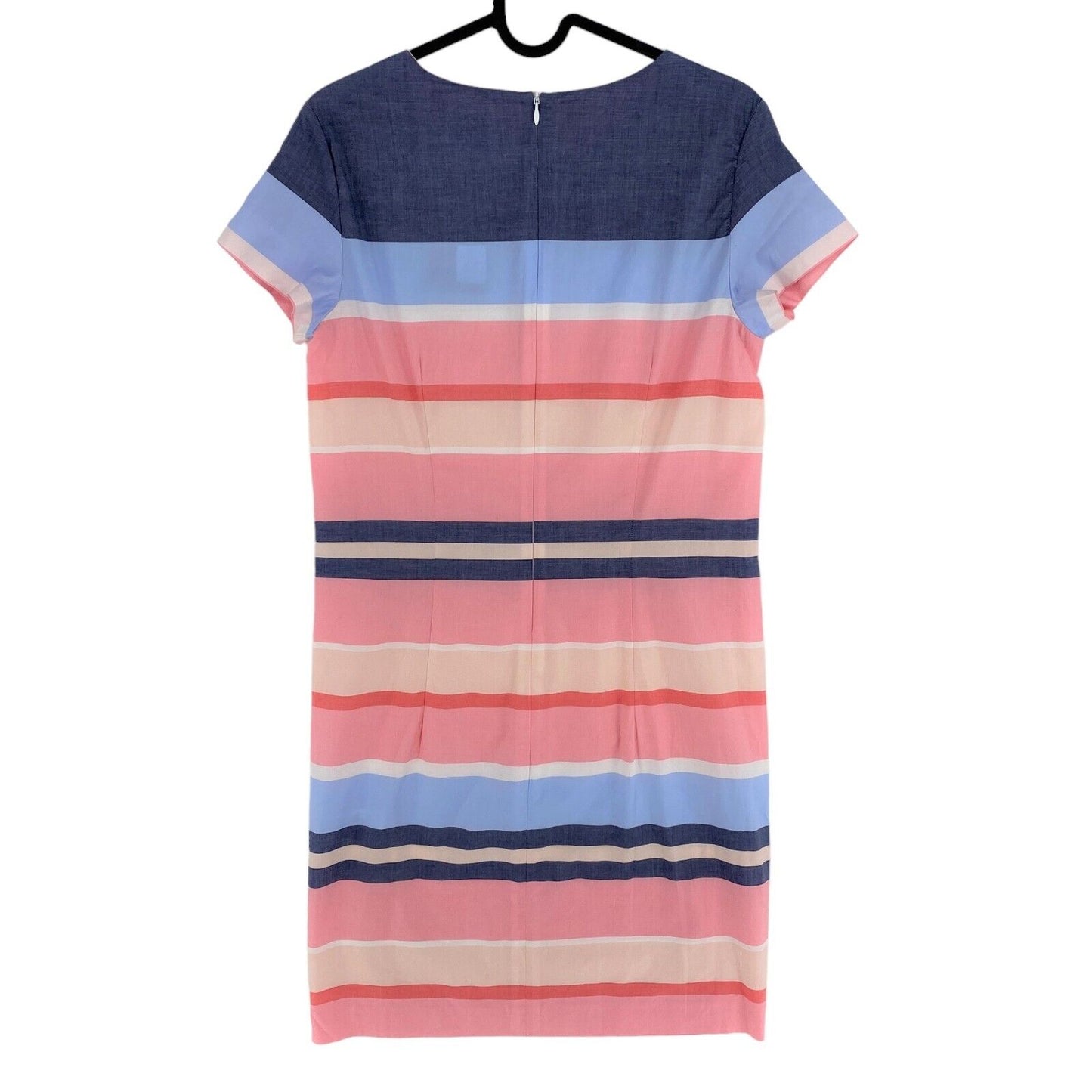 GANT Pink Stripe Short Sleeves Crew Neck Dress Size EU 34 UK 8 US 4