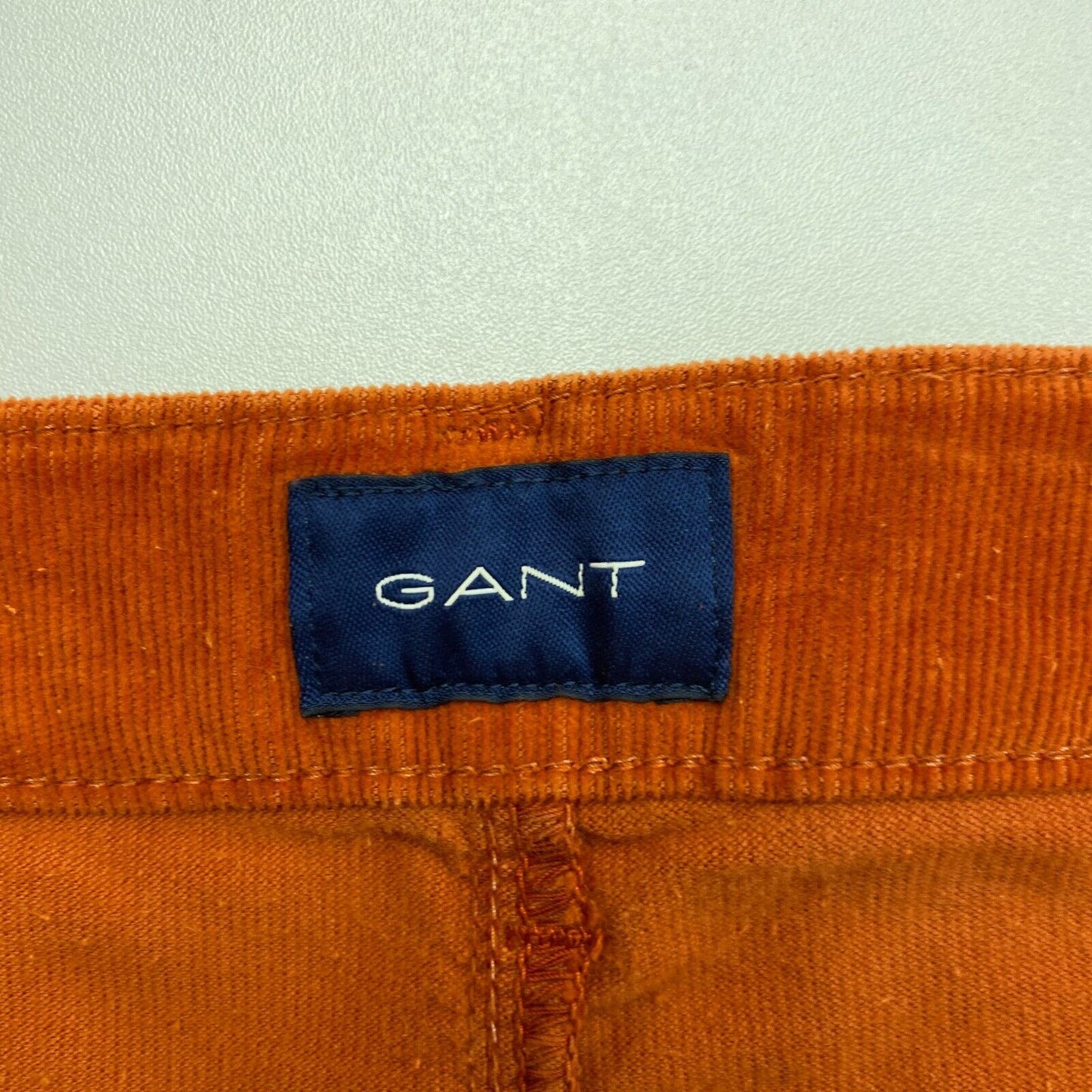 GANT Femmes Orange Foncé FARLA Corduroy Slim Fit Cropped Jeans Taille W32