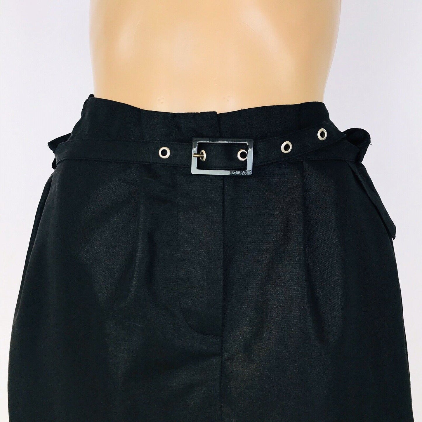 Just Cavalli RRP $320 Women's Designer Black Skirt Size W28 IT 42 UK 10