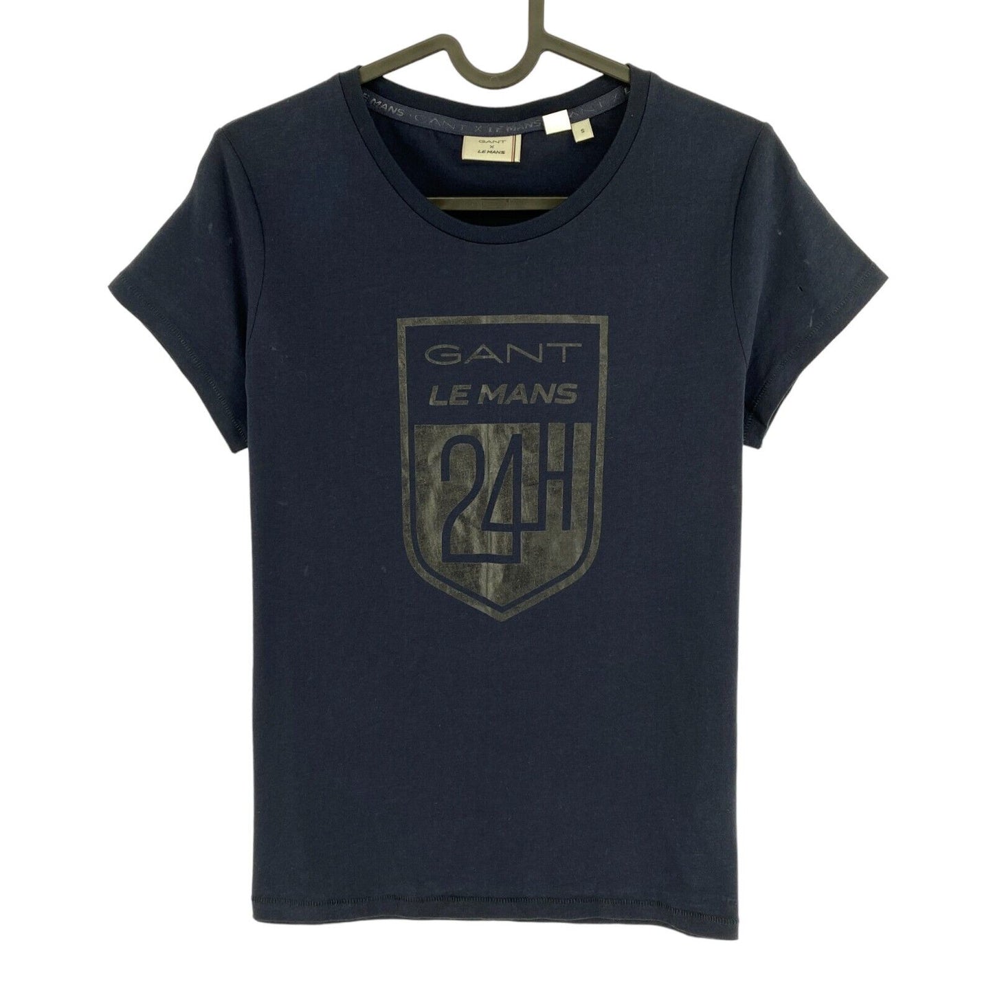 GANT x LE MANS T-shirt bleu marine à manches courtes et col rond Taille S