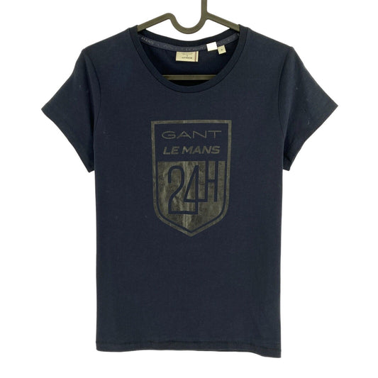 GANT x LE MANS T-shirt bleu marine à manches courtes et col rond Taille S