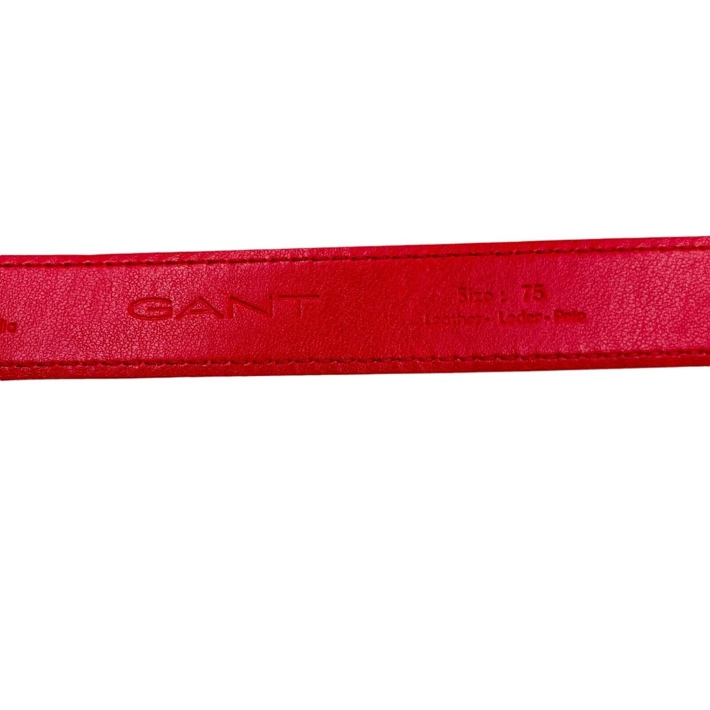 Ceinture GANT Rouge 100% Cuir Daim Taille 75 cm 30 in