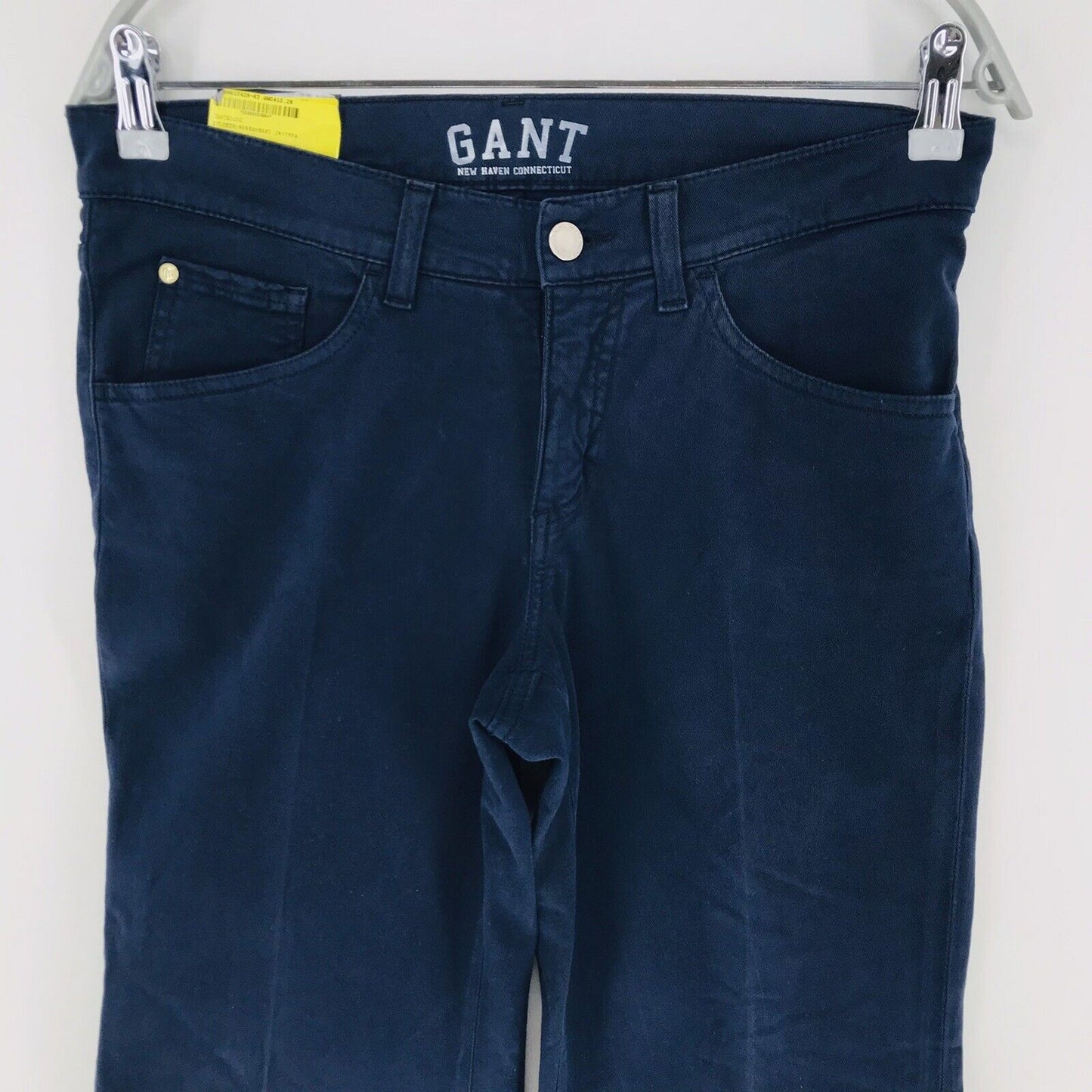 149 € GANT Femmes Bleu Foncé Stretch Loose Bootcut Fit Pantalon Chino Pantalon W28 L28