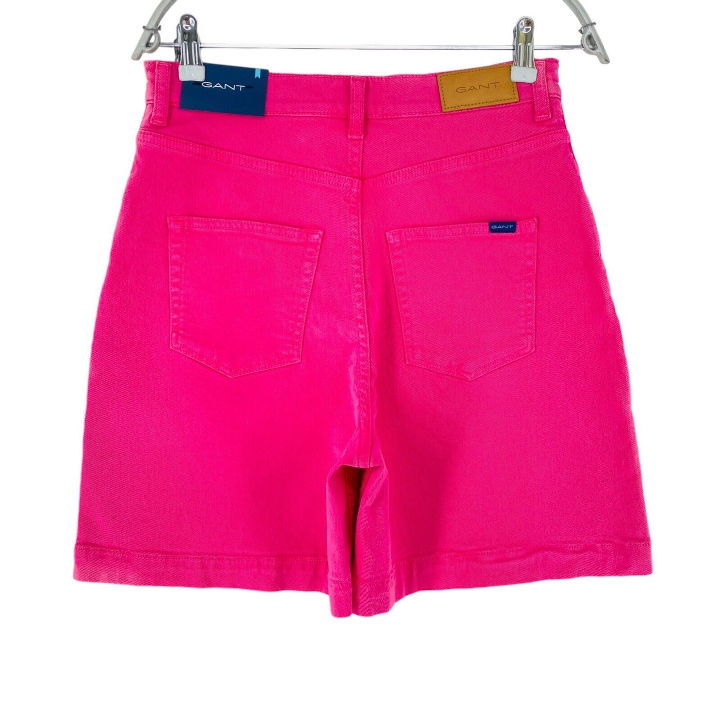 GANT Women Pink Regular Fit Denim Shorts Size W29