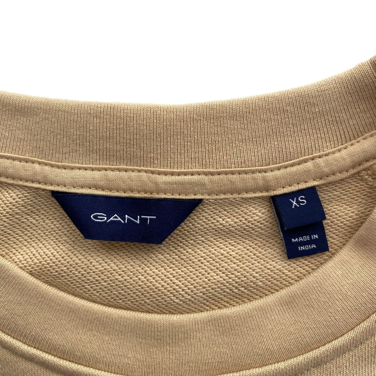 GANT Pullover mit Rundhalsausschnitt und Seil-Symbol, Braun, Größe XS