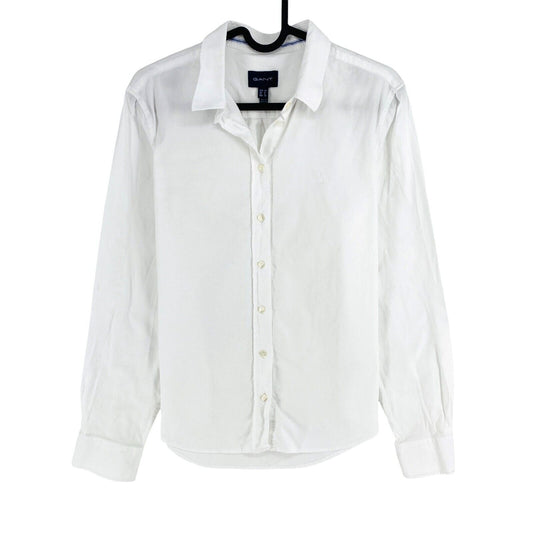 GANT Women White Cotton Shirt Size EU 36 UK 8 US 6