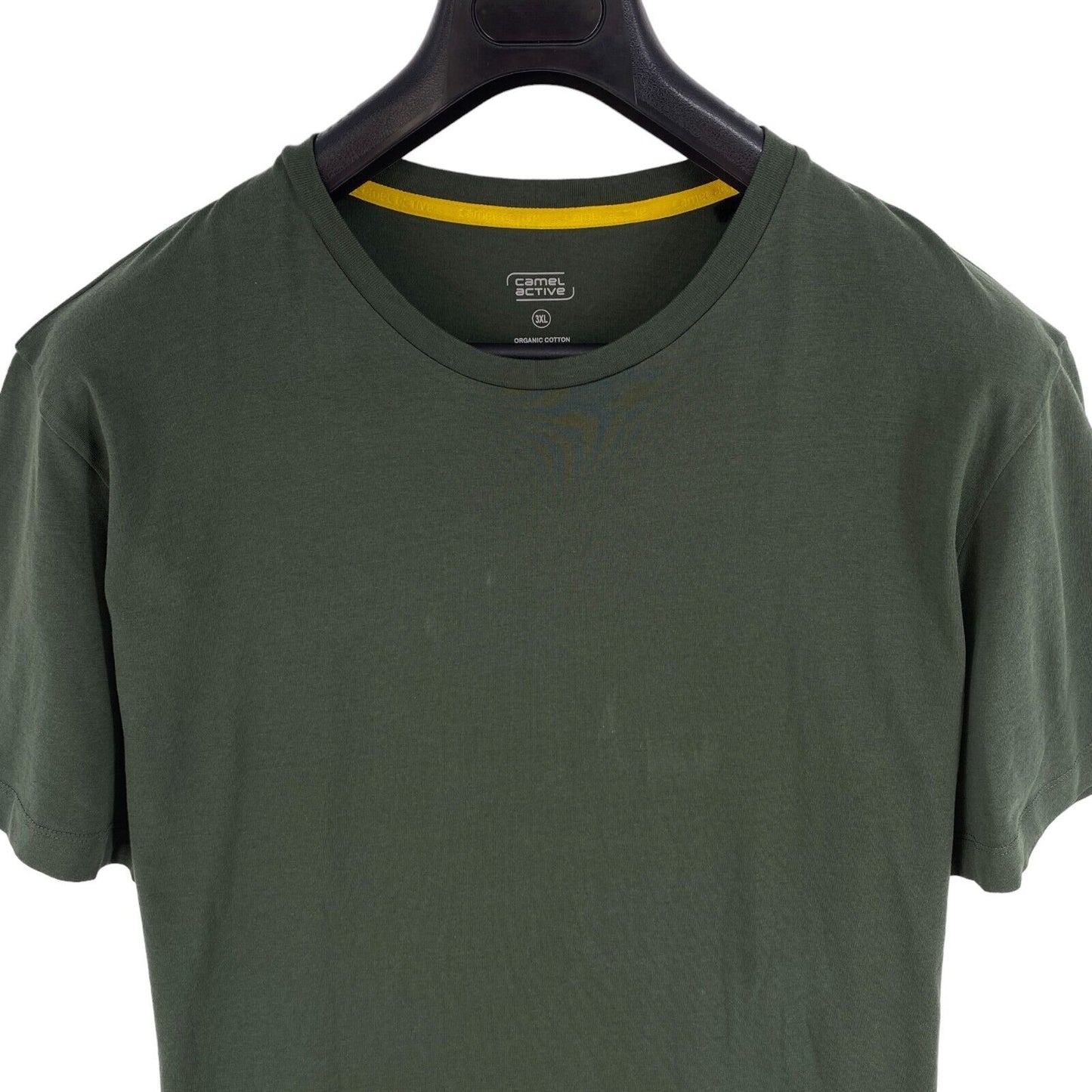 CAMEL ACTIVE Men Dark Green Solid Crew Neck Short Sleeves T Shirt Size 3XL XXXL